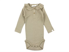 Lil Atelier chinchilla bodysuit with pattern